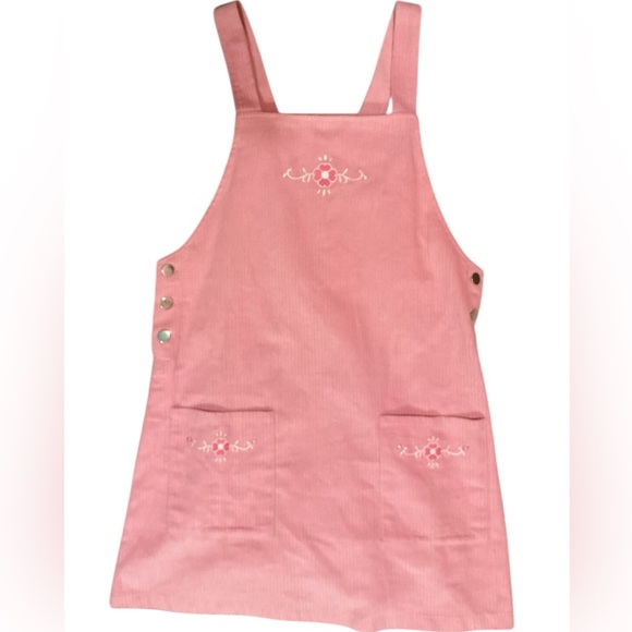 Sugar Thrillz Pink Corduroy Overall Dress - Picture 3 of 10